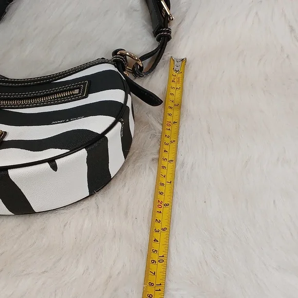 Dooney & Bourke Zebra Stripe Hobo/ Shoulder Bag - Picture 11 of 11